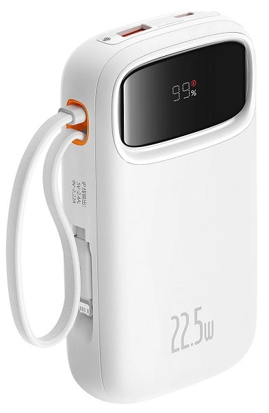پاوربانک بیسوس QPow2 20000mAh 22.5W مدل PPQD3‑20 رنگ سفید
